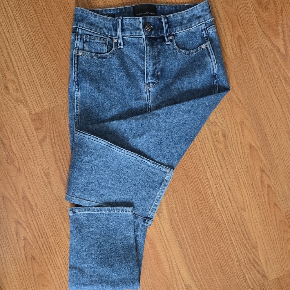 White House Black Market Blue Straight Leg Jeans
